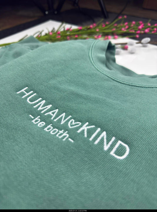 Embroidered Sweatshirt - Human Kind